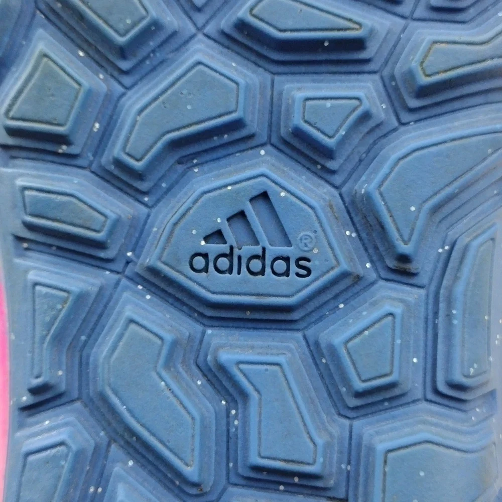 Adidas X TechFit Royal Blue Round Toe Lace Up Low Top Astro Turf Football Shoe